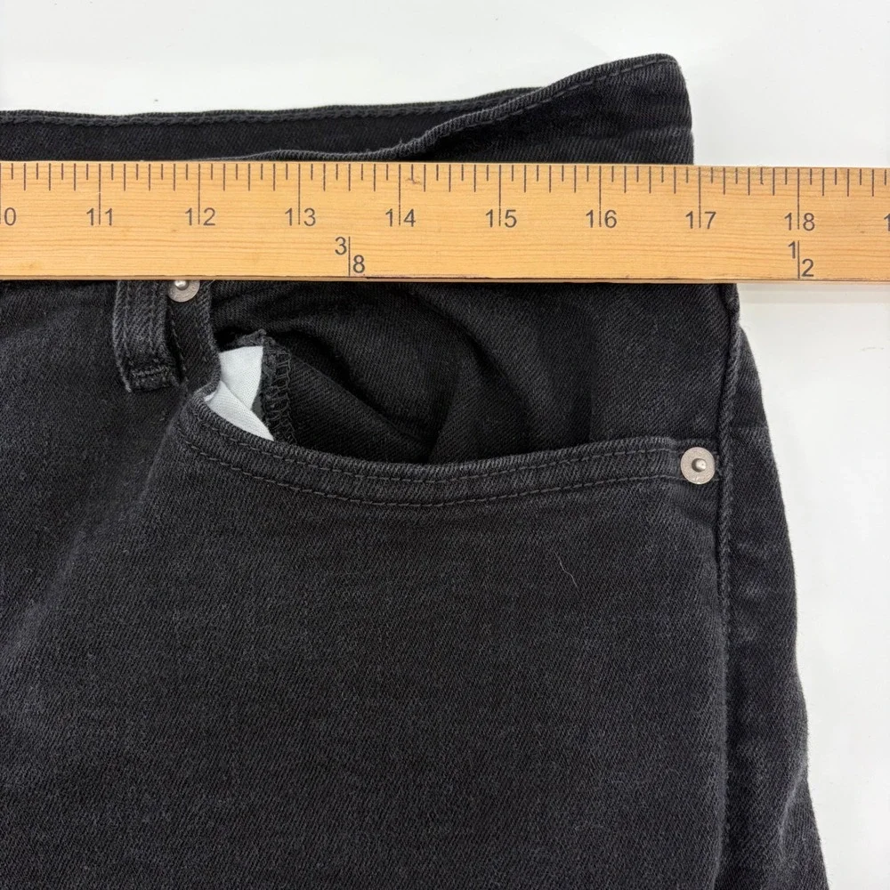 Levis 559 Relaxed Straight Jeans Mens 34x32 Black Denim Pants (Fits 34x30